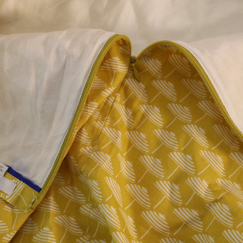 Boden Skirts Boden Beach Umbrella Yellow A Line Midi Skirt 10 - Picture 4 of 5